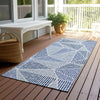 Piper Looms Chantille Geometric ACN618 Navy Area Rug