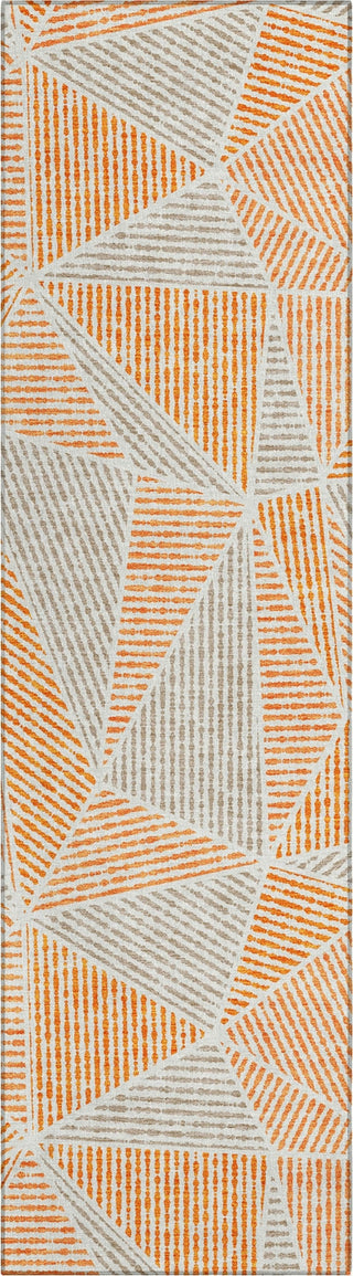 Piper Looms Chantille Geometric ACN618 Orange Area Rug