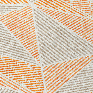 Piper Looms Chantille Geometric ACN618 Orange Area Rug