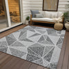 Piper Looms Chantille Geometric ACN618 Pewter Area Rug