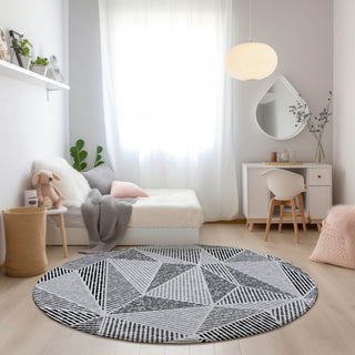 Piper Looms Chantille Geometric ACN618 Pewter Area Rug