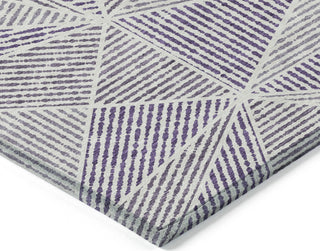 Piper Looms Chantille Geometric ACN618 Purple Area Rug