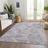 Piper Looms Chantille Geometric ACN618 Purple Area Rug Lifestyle Image Feature