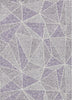 Piper Looms Chantille Geometric ACN618 Purple Area Rug