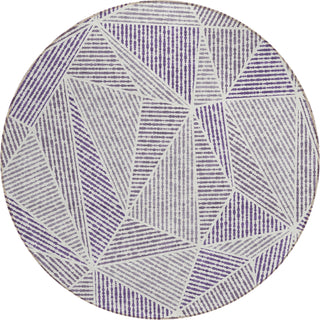 Piper Looms Chantille Geometric ACN618 Purple Area Rug