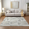 Piper Looms Chantille Geometric ACN618 Taupe Area Rug Lifestyle Image Feature