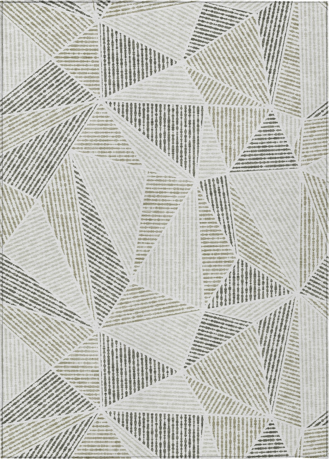 Piper Looms Chantille Geometric ACN618 Taupe Area Rug