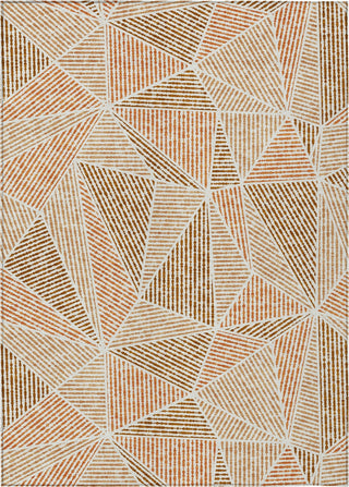 Piper Looms Chantille Geometric ACN618 Terracotta Area Rug