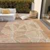 Piper Looms Chantille Geometric ACN618 Terracotta Area Rug