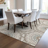 Piper Looms Chantille Circles ACN619 Beige Area Rug Lifestyle Image Feature