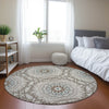 Piper Looms Chantille Circles ACN619 Beige Area Rug