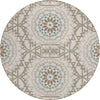 Piper Looms Chantille Circles ACN619 Beige Area Rug