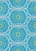 Piper Looms Chantille Circles ACN619 Blue Area Rug