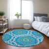 Piper Looms Chantille Circles ACN619 Blue Area Rug