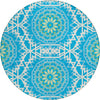 Piper Looms Chantille Circles ACN619 Blue Area Rug