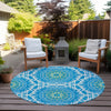 Piper Looms Chantille Circles ACN619 Blue Area Rug