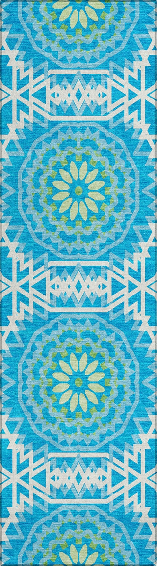 Piper Looms Chantille Circles ACN619 Blue Area Rug