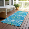 Piper Looms Chantille Circles ACN619 Blue Area Rug