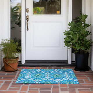 Piper Looms Chantille Circles ACN619 Blue Area Rug