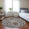 Piper Looms Chantille Circles ACN619 Chocolate Area Rug