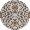 Piper Looms Chantille Circles ACN619 Chocolate Area Rug