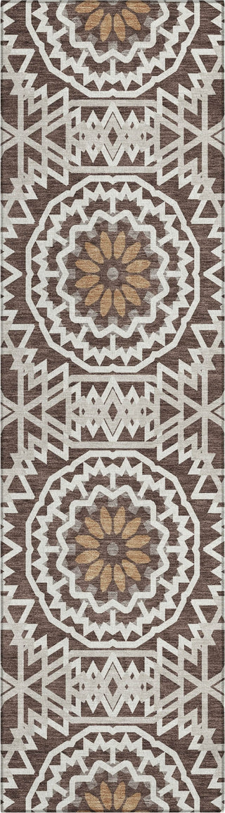 Piper Looms Chantille Circles ACN619 Chocolate Area Rug