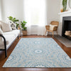 Piper Looms Chantille Circles ACN619 Denim Area Rug