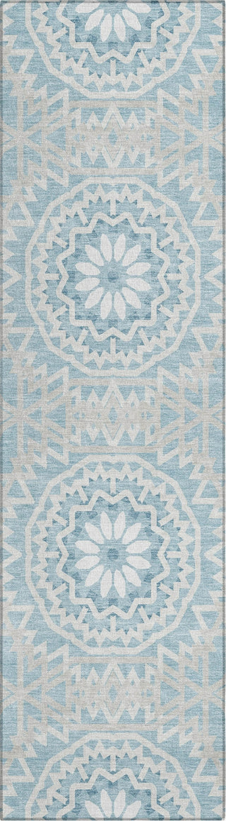 Piper Looms Chantille Circles ACN619 Denim Area Rug