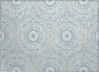 Piper Looms Chantille Circles ACN619 Denim Area Rug