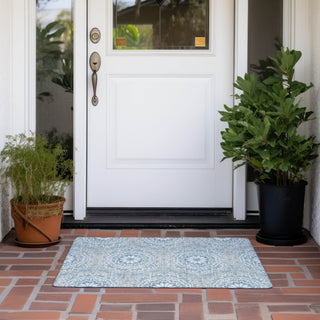 Piper Looms Chantille Circles ACN619 Denim Area Rug