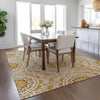 Piper Looms Chantille Circles ACN619 Gold Area Rug