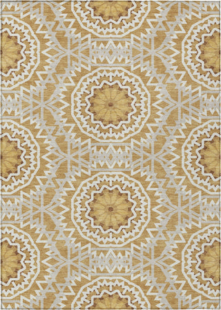 Piper Looms Chantille Circles ACN619 Gold Area Rug