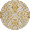 Piper Looms Chantille Circles ACN619 Gold Area Rug