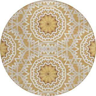 Piper Looms Chantille Circles ACN619 Gold Area Rug