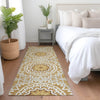 Piper Looms Chantille Circles ACN619 Gold Area Rug