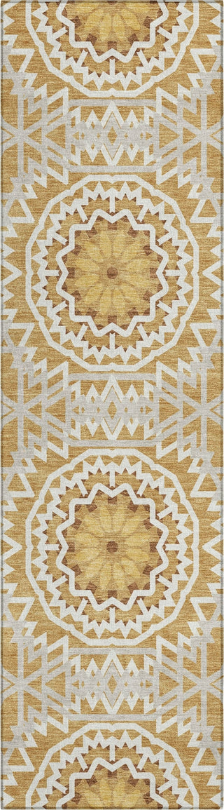 Piper Looms Chantille Circles ACN619 Gold Area Rug