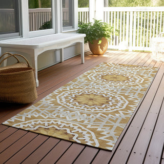 Piper Looms Chantille Circles ACN619 Gold Area Rug