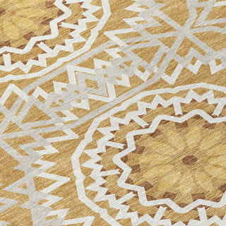 Piper Looms Chantille Circles ACN619 Gold Area Rug