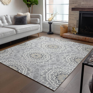 Piper Looms Chantille Circles ACN619 Gray Area Rug