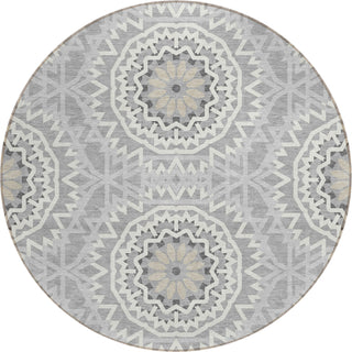 Piper Looms Chantille Circles ACN619 Gray Area Rug