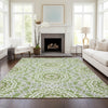 Piper Looms Chantille Circles ACN619 Green Area Rug Lifestyle Image Feature