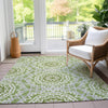 Piper Looms Chantille Circles ACN619 Green Area Rug