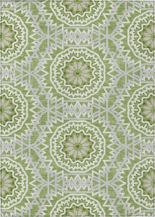 Piper Looms Chantille Circles ACN619 Green Area Rug