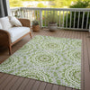 Piper Looms Chantille Circles ACN619 Green Area Rug