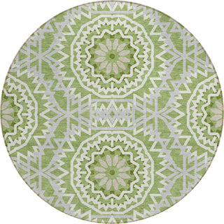 Piper Looms Chantille Circles ACN619 Green Area Rug