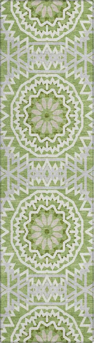 Piper Looms Chantille Circles ACN619 Green Area Rug