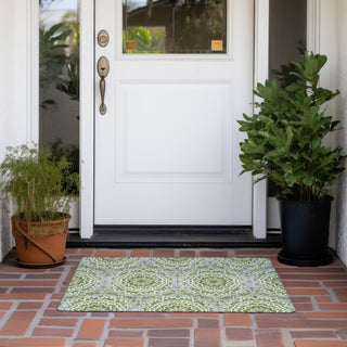 Piper Looms Chantille Circles ACN619 Green Area Rug