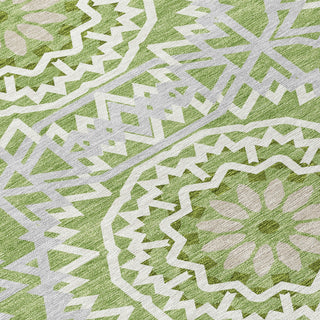 Piper Looms Chantille Circles ACN619 Green Area Rug