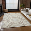 Piper Looms Chantille Circles ACN619 Ivory Area Rug