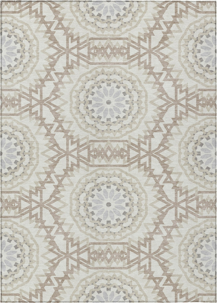 Piper Looms Chantille Circles ACN619 Ivory Area Rug